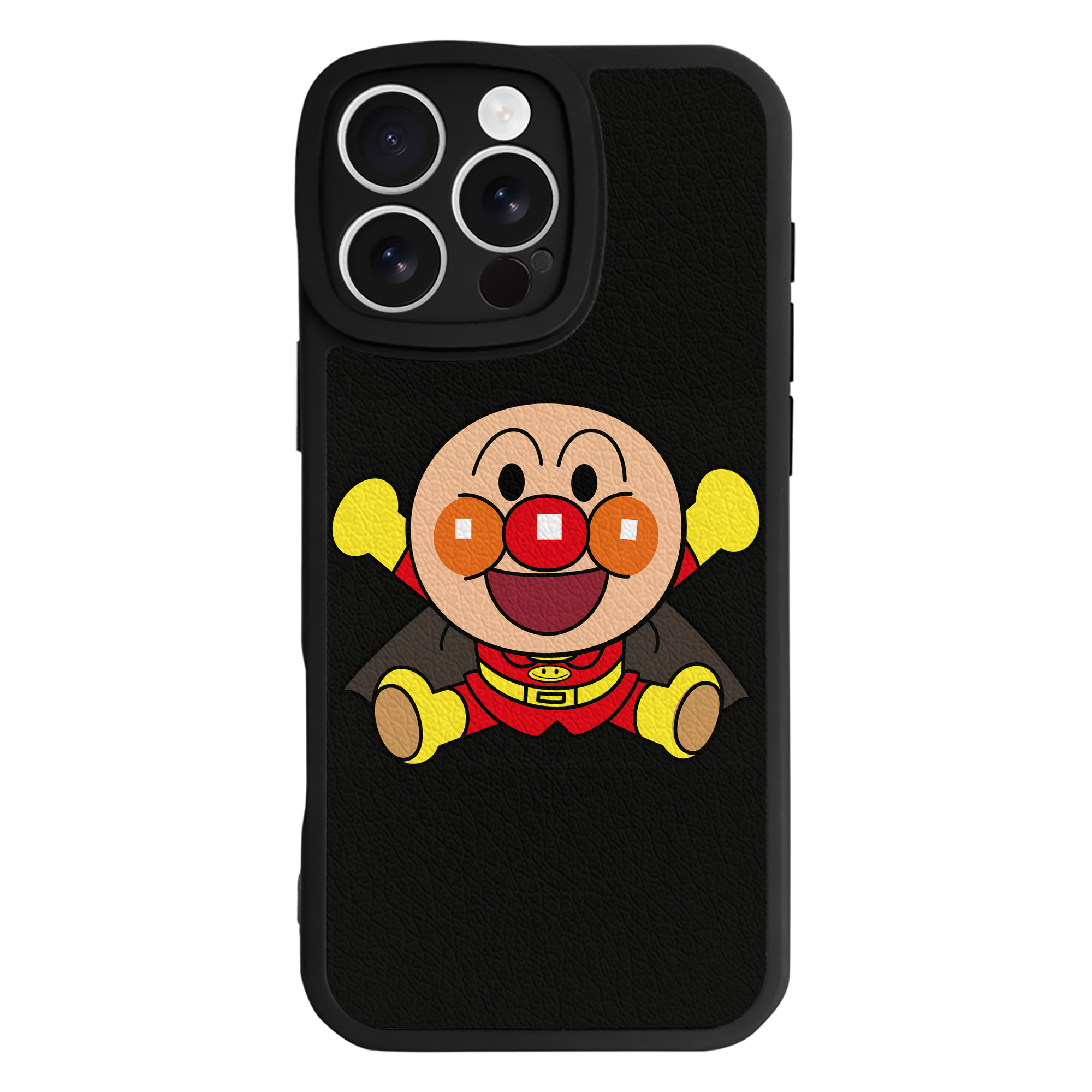 （画像用） アンパンマン Anpanman 【iPhone 16シリーズ対応】シリコンスマホケース（レザー調） 材質：シリコン
